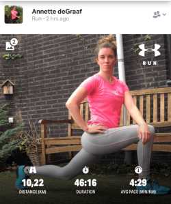 hardlopen - halve marathon van egmond - voorbereiding Annette